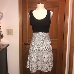 BeBop | Black & White Zebra Dress | Small